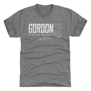 Aaron Gordon Men&#39;s Premium T-Shirt - Denver Basketball Aaron Gordon Denver Elite WHT