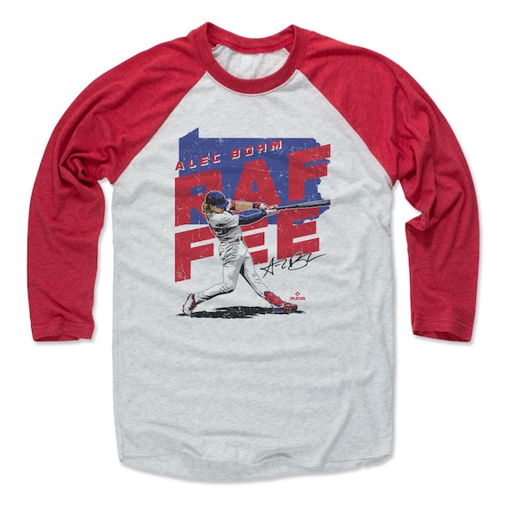 Officially Licensed MLB Apparel 500 LEVEL Keith Hernandez 3/4 Sleeve T-Shirt (Baseball Tee, X-Small, Red/Heather Gray) - Keith Hernandez St. Louis Retro WHT Baseball T-shirt