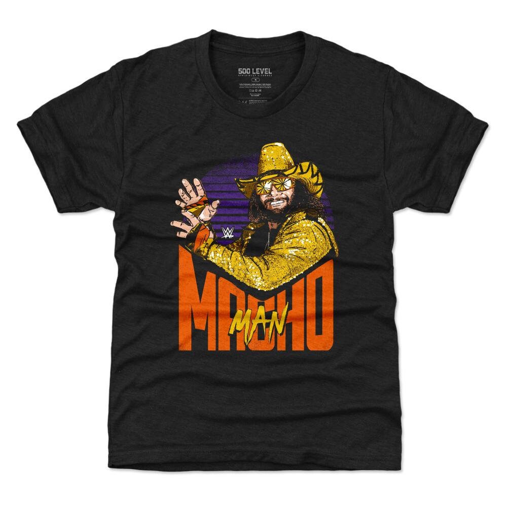 Macho Man Kids TShirt Legends WWE Macho Man Flex WHT Etsy