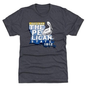 Louisiana Men&#39;s Premium T-Shirt - Louisiana Lifestyle Louisiana The Pelican State WHT