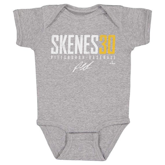 Paul Skenes Kids Baby Romper Pittsburgh Baseball Paul Skenes Pittsburgh  Elite WHT