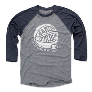 Aaron Gordon Men&#39;s Baseball T-Shirt - Denver Basketball Aaron Gordon Denver Basketball WHT