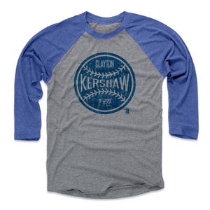 Clayton Kershaw Men&#39;s Baseball T-Shirt - Los Angeles Baseball Clayton Kershaw Ball B