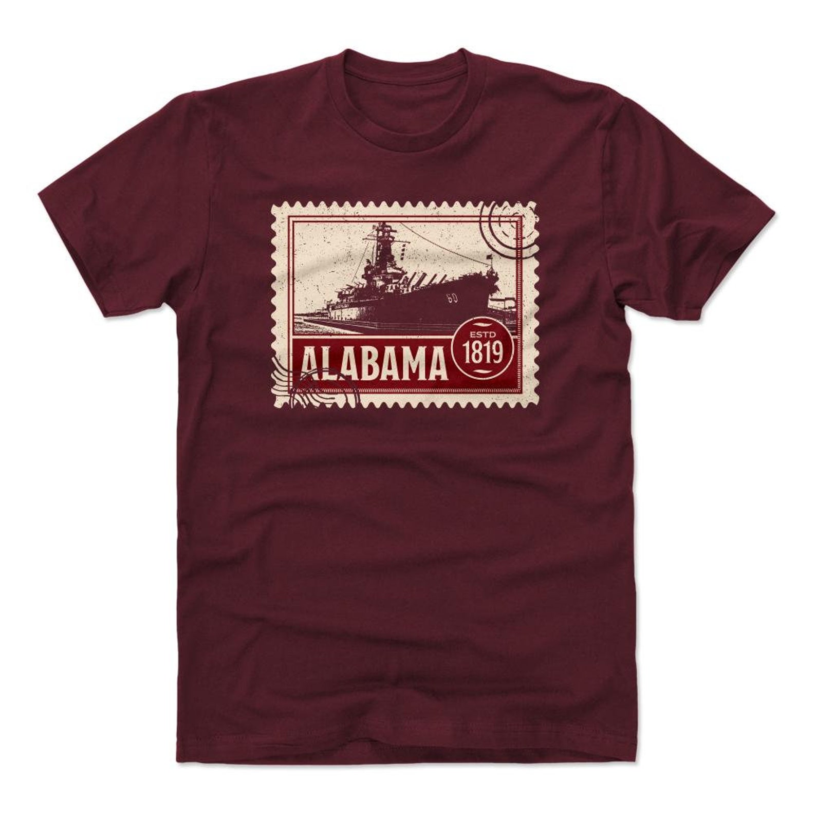 Alabama Men's Cotton T-Shirt Alabama Lifestyle Alabama | Etsy