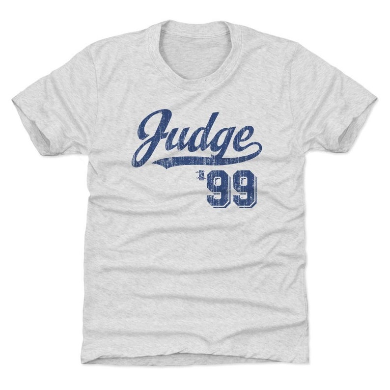 New York Y Baseball Aaron Judge Script B Aaron Judge Kids T-Shirt