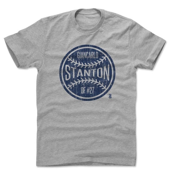 Giancarlo Stanton Men s Cotton T shirt New York Y Baseball Giancarlo Stanton Ball B Etsy