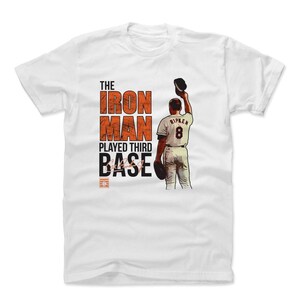 Cal Ripken Jr. Men&#39;s Cotton T-Shirt - Baltimore Baseball Cal Ripken Jr. Ironman O