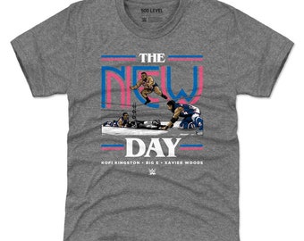 WWE NEW DAY BRAND NEW NEW DAY ROCKS RED T-SHIRT ADULT X-LARGE AUTHENTIC 