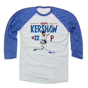 Clayton Kershaw Men&#39;s Baseball T-Shirt - Los Angeles Baseball Clayton Kershaw Position B