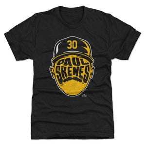 Paul Skenes Men&#39;s Premium T-Shirt - Pittsburgh Baseball Paul Skenes Pittsburgh Player Silhouette WHT