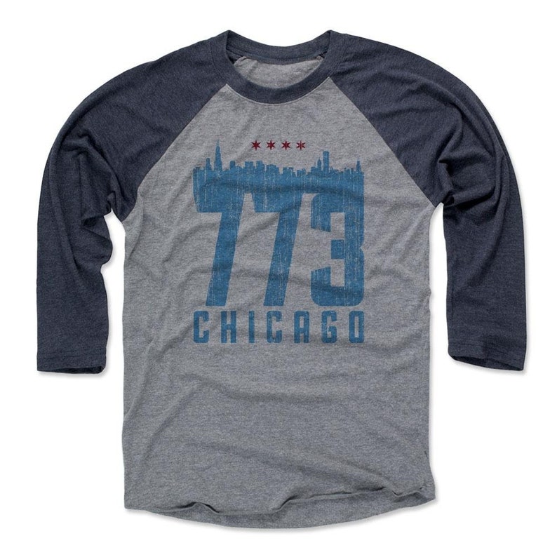 Illinois Lifestyle Chicago Illinois Skyline 773 Chicago Men/'s Baseball T-Shirt