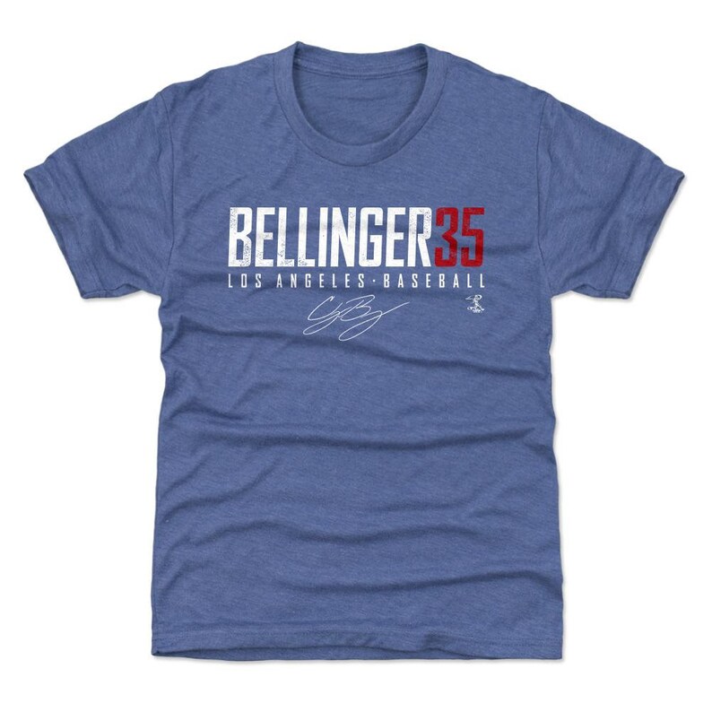 Cody Bellinger Kids T-Shirt Los Angeles D Baseball Cody Bellinger Los Angeles D Elite wht
