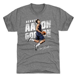 Aaron Gordon Men&#39;s Premium T-Shirt - Denver Basketball Aaron Gordon Lift Off WHT