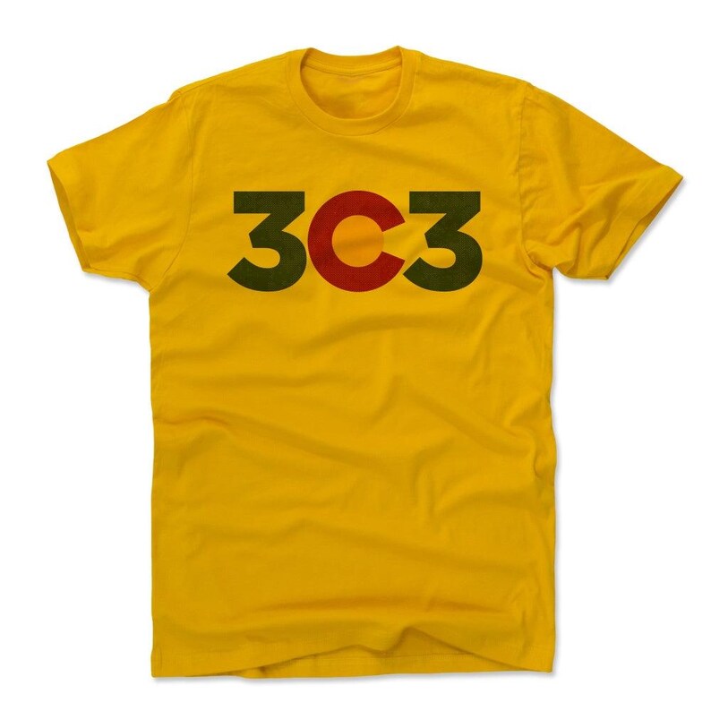 Denver Men's Cotton Tshirt Colorado Lifestyle Denver 303 Etsy