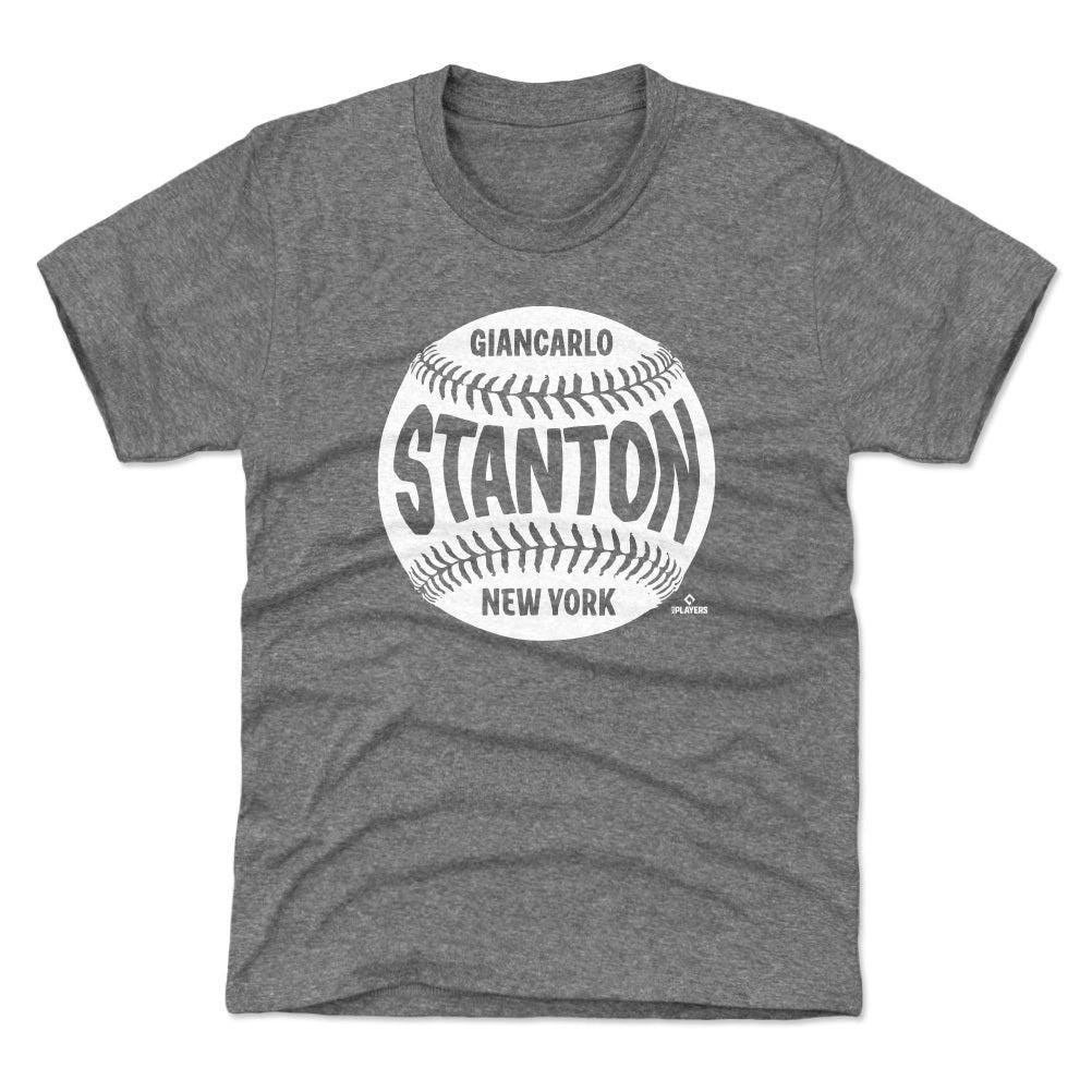 Giancarlo Stanton Kids T-Shirt - New York Baseball Giancarlo Stanton New York Y Baseball WHT