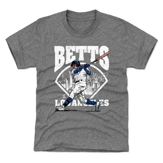 500LVL Mookie Betts Kids T-Shirt - Los Angeles D Baseball Mookie Betts Field Wht