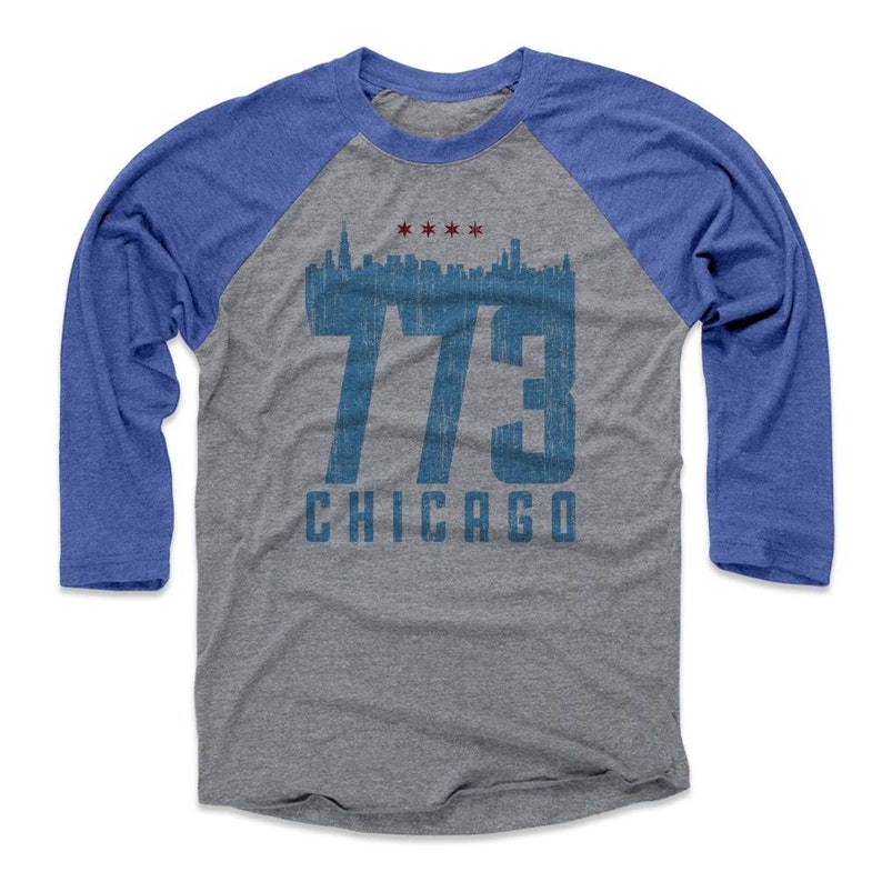 Illinois Lifestyle Chicago Illinois Skyline 773 Chicago Men/'s Baseball T-Shirt