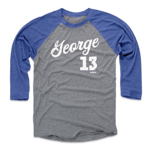 Paul George Men&#39;s Baseball T-Shirt - Los Angeles C Basketball Paul George Los Angeles Script WHT