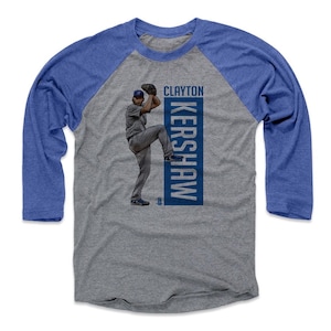 Clayton Kershaw Men&#39;s Baseball T-Shirt - Los Angeles Baseball Clayton Kershaw Outline B