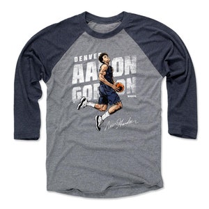 Aaron Gordon Men&#39;s Baseball T-Shirt - Denver Basketball Aaron Gordon Lift Off WHT