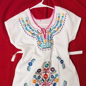 Mexican Baby Toddler Girl Dress Embroidered Handmade Different Sizes, 5 de Mayo Baby Dress, Mexican Girl Dress, Vestido Mexicano para niña.