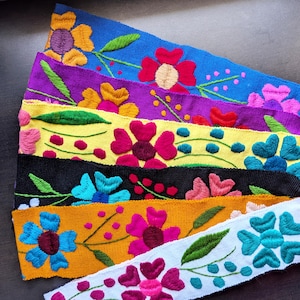 FLORAL EMBROIDERY B E L T , Mexican Woven Belt, Mexican Accesory, Accesory Belt, Handmade  Belt, Cinturón bordado para dama, Mexican Belt..
