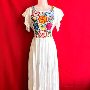 Long Mexican Dress, Vestido Tradicional Mexicano, Ruffle Mexican Dress, Vestido 5 de Mayo, Vestido Fiesta Mexicana, Mexican Fiesta Dress,