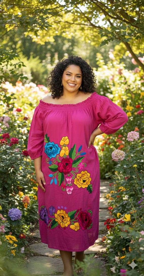 embroidered dress plus Kiyonna Women's Plus Size Embroidered Elegance Evening Gown main image 0