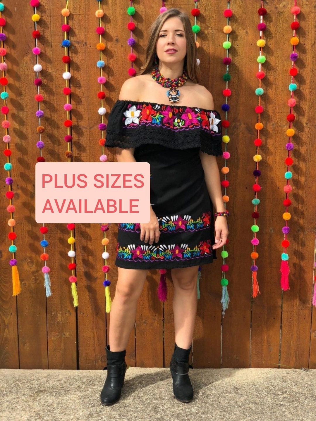 plus size mexican dress