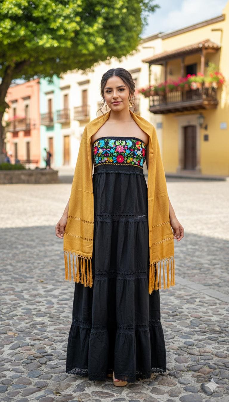 guatemalan embroidered dress Simple Bridal Gown Long Fitted Wedding Dress Amoris T729W main image 0