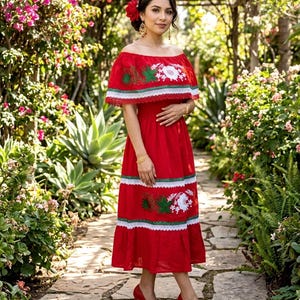 etsy mexican embroidered dress Mexican embroidered dress Size M style day of the dead 5 de Mayo coco theme party