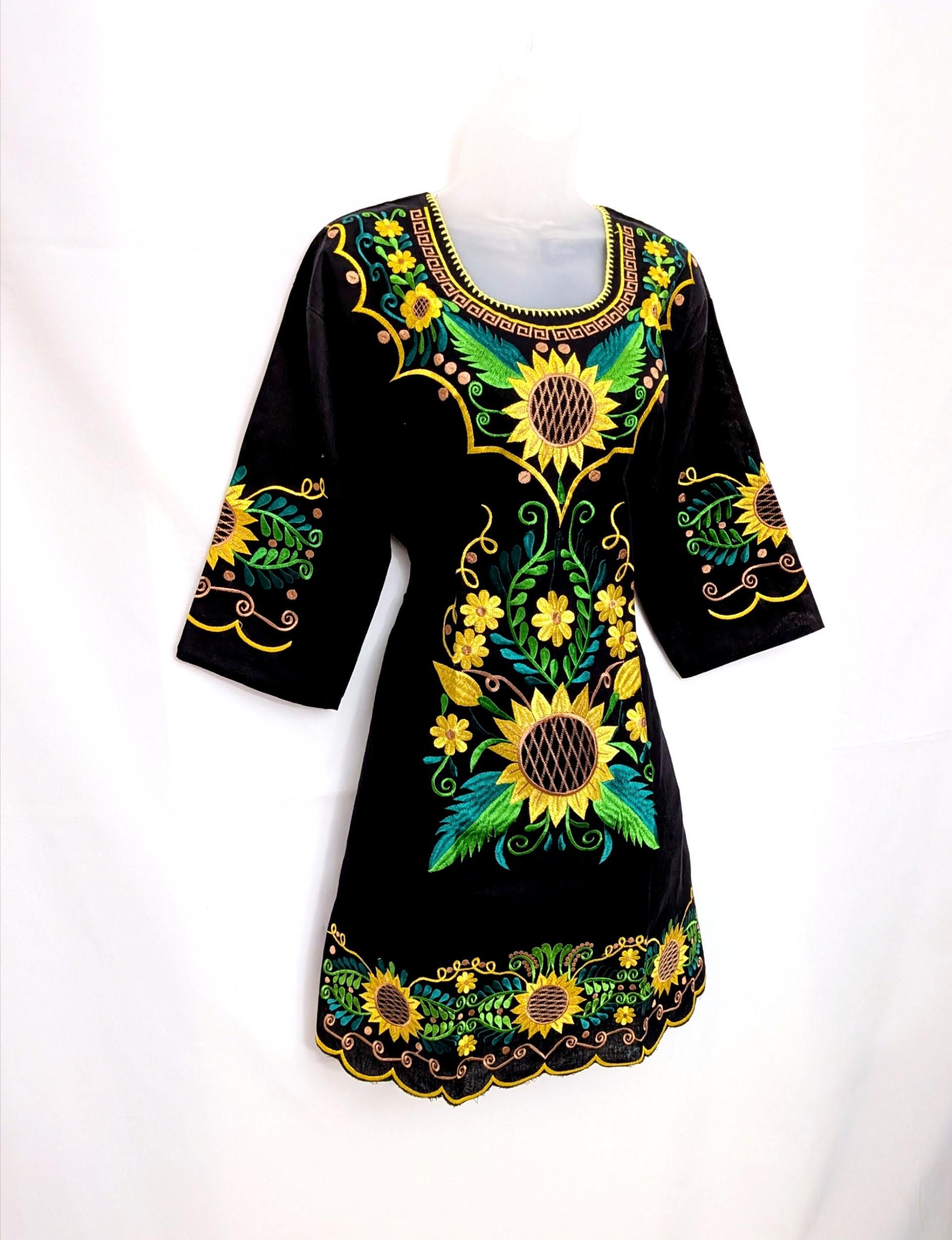 Black Sunflower Dress - Etsy Black Sunflower Dress - Etsy