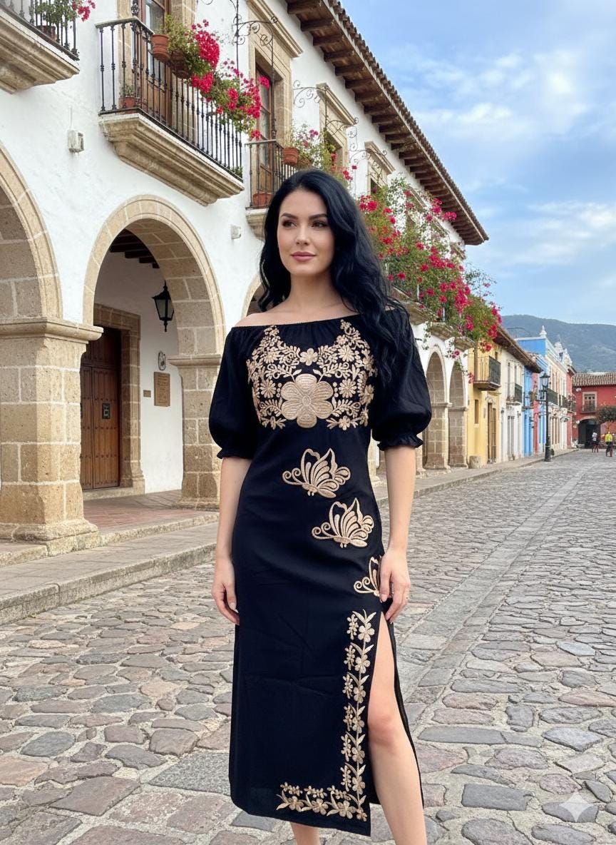 mexican formal dress Debora Mexican Dress main image 0