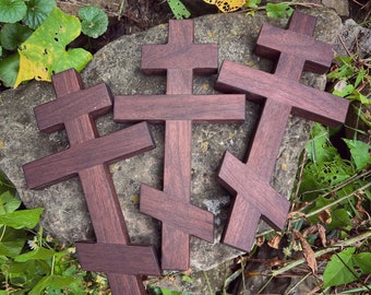 Peruvian Walnut Wood Orthodox Wall Cross