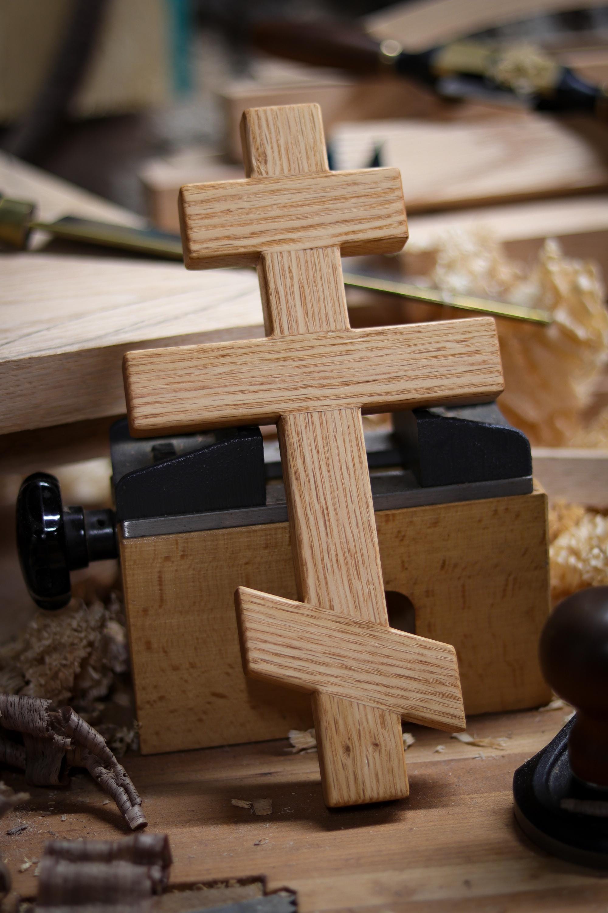 Oak Wood Cross - Etsy