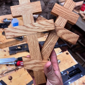 Oak Wooden Orthodox Wall Cross