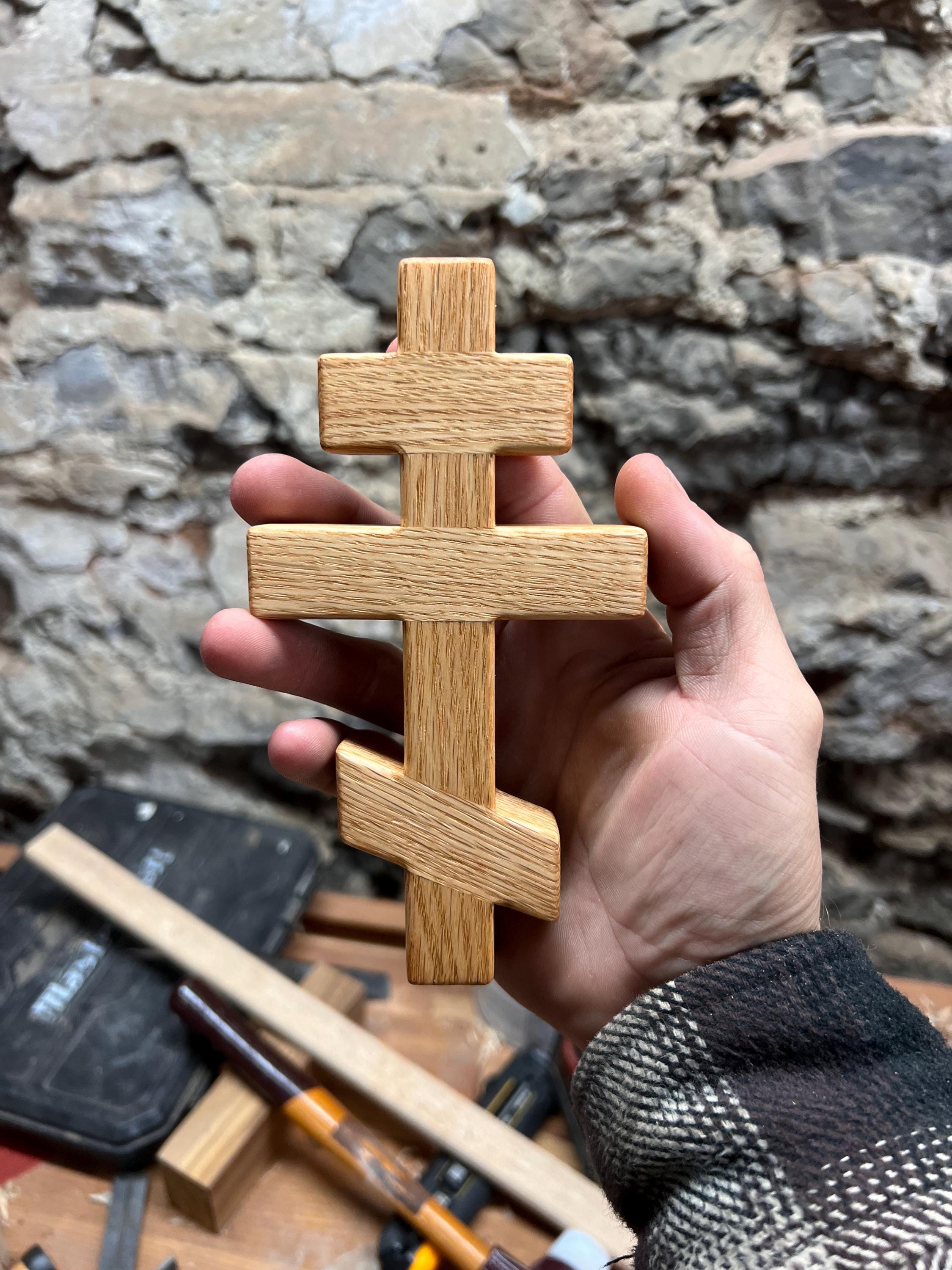Red Oak Orthodox Handheld Cross - Etsy Canada