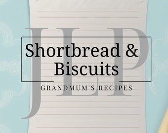 Vintage British Shortbread & Biscuit Recipes: 5 Variations (Digital Download)