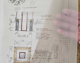 Huisarchitectuurplannen in koloniale stijl - digitale download voor kunstprojecten, tijdschriften, decor