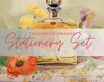 Orange Blossom Perfume Stationery Set: French Floral Invitations (Digital Download)