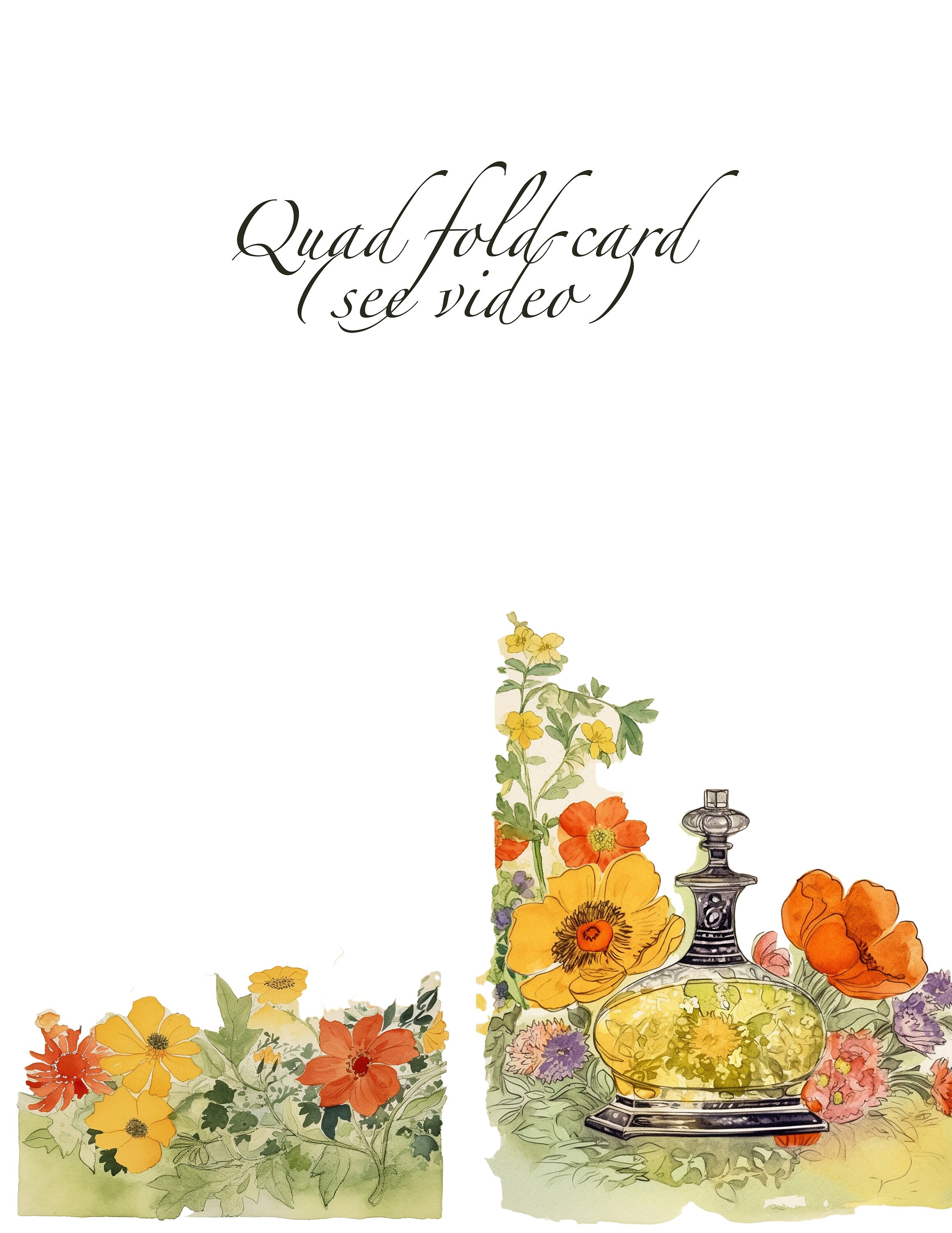 Orange Blossom Perfumes Printable Stationery Set for Letters, Wedding ...
