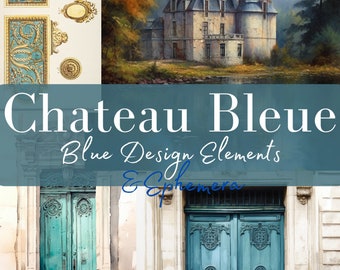 Chateau Bleue Ephemera Kit: Antique French Architecture (Digital Download)
