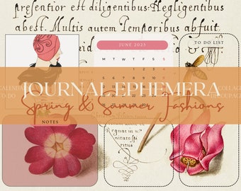 1920s French Fashion Plates: Vintage Ephemera for Journals (Digital Download)