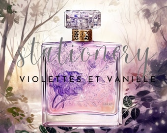 Violet & Vanilla Perfume Stationery: Printable Journal Kit (Digital Download)