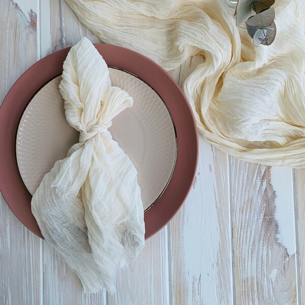 Cheese Cloth Napkins Etsy