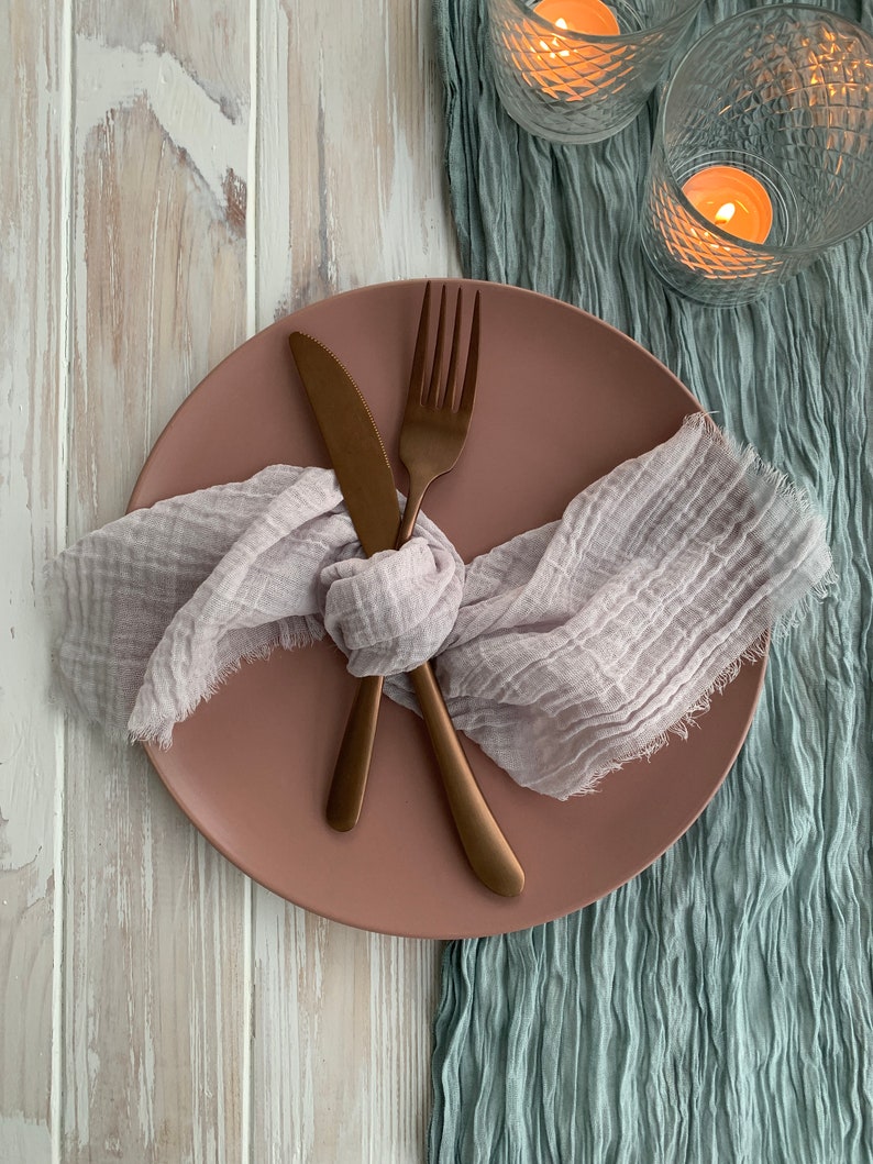 Grey Pearl cheesecloth napkins rustic wedding napkin gauze Etsy