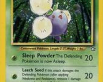 NEO GENESIS (N1) | Jumpluff (7) | Near Mint Pokemon Card- with rare swirl- PSA Pre-Grade 9