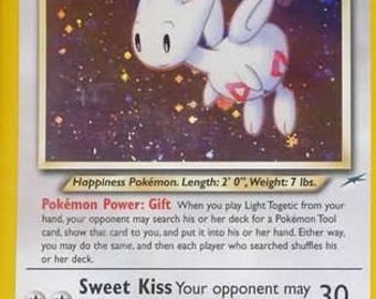 NEO DESTINY (N4) / Light Togetic (15) / Carta Pokémon en estado casi perfecto - PSA Pre-Grado 9