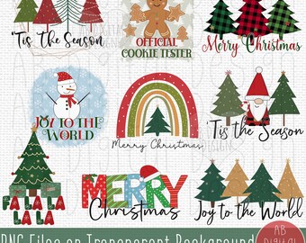 Christmas PNG Bundle | Sublimation Designs | Merry Christmas | Tis the Season | PNG Files only | Digital Download