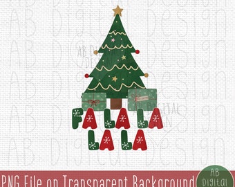 Christmas Tree PNG | Sublimation Design | Falala PNG | Christmas PNG Design for T-shirt Sweater Mug | Digital File only